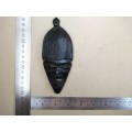 Africana! Hand Carved - Small Face Mask Hanging Pendant - Tribal Decor
