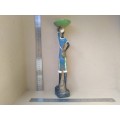Africana! Mould / Sculpted Figure - Man Carrying Basket Of Produce