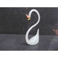 Vintage! Handmade Glass Figurine - Graceful Swan