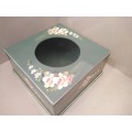 Vintage! Hand Painted - Signed - Large Square - Tissue Box Holder