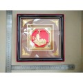 Golden Fish / Carp ! 3d Chinese Feng Shui Painting 24k Gold Foil - In Original Box