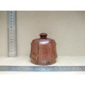 Vintage! Hand Made - Round Turned Wooden - Trinket Box With Lid