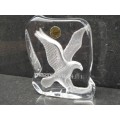 Vintage! Mazda Wildlife - Cristal D`Arques Made In France - Eagle - Paperweight Souvenir