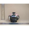 Antique! Shelley England - Rose - Art Deco Style - 1912 - 1920 - Matte Black - Small Roself Vase