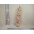 Dancing Apsara Statue - Carved Wood - Cambodian - Southeast Asia