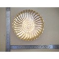 Vintage! Brass Bon Bon Pedestal Bowl With Scalloped Edges