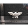 Vintage! Japan - Gold Gilded Perforated Edge - Small Pedestal Bowl