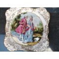 Vintage! James Kent Ltd - Longton England - `Romance` - Porcelain Trinket Pin Tray