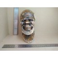 Africana! - Hand-Carved! Polished Stone Bust - Old Man Sculpture