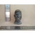 Africana! - Hand Carved! Polished Stone Bust- Young Man Sculpture.