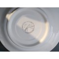 Vintage! Italian - San Marciano - Hand Painted  - Blue Leaf - Pair Of Dinner Plates