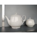 Vintage! German - Bavaria - TRISA - Fine Porcelain - Tea Pot And Sugar Bowl