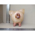 Vintage! Clay Art Studio Pottery - Clay Pig Piggy Bank