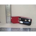 Vintage! Nail Clipper Keychain In Pouch - Made In Korea