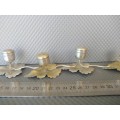 Vintage!  Made In England EPNS Silverplate Maple Leaf Salt / Pepper Shaker Set Of 4