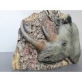 Africana! - Resin / Stone Composite - Hyper-Realistic - Rhino