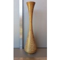 Vintage! Indian Brass - Beautifully Etched Tall Vase