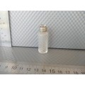 Vintage! Miniature Bullet Glass Perfume Bottle With Screw On Cap.