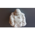 Vintage! Chinese - Feng Shui - Blanc De Chine Style - Sitting Laughing Buddha