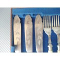 Vintage! English - JWS - Fish Knife And Fork  - Cutlery Set