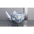 Antique! German - Blue Onion - Blue & White Porcelain - Tettau - Invalid/Child`s Feeder