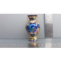Vintage! Chinese Cloisonné Enamel - Miniature Vase w/handles