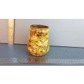 Vintage!  Decoupage Floral Glass Bottle / Jar