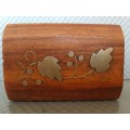 Vintage! Small Rectangular Wooden Trinket Box.