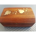 Vintage! Small Rectangular Wooden Trinket Box.