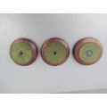 Vintage! Trio Of Wooden Trinket / Pin Dishes.