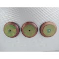 Vintage! Trio Of Wooden Trinket / Pin Dishes.