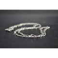 Vintage! - .925 Sterling Silver - Figaro Chain: 4mm wide, 61cm - 12.35 grams