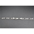 Vintage Sterling Silver Figaro Chain - 5mm wide, 55cm - 10.65 grams
