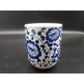 Vintage! Blue And White Retro Ceramic Chinese Tea Cup.