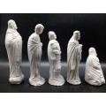 Vintage! Selection Of Unpainted Ceramic Figurines
