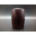 Vintage! Turned wood - Lidded Canister / Jar- Treenware
