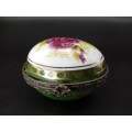 Vintage! Porcelain Egg - Floral - Collectable Pill Box