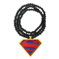 Superman Hip Hop Necklace Good Wood Extra Long Necklace