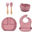 Baby Mealtime Full Feed Set High-Quality - Pink,Red,Purple,Green,BlueandBrown