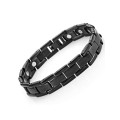 Black Stainless Steel Bracelet With Titanium Magnetic Bracelets for Men and Women