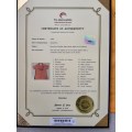 Autographed By Barcelona Full FirstTeam Squad w/Messi Neymar 2015 Away Jersey SignedWith Certificate