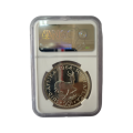 1964 South Africa Large Silver Proof 50c in Ngc Grading Slab Graded Proof Like PL65 Proof Like 65