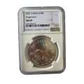 2021 Kruger South Africa Pure Silver Proof Krugerrand 50th Anniversary 1 Ounce NGC Graded SP69