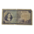 1975 No Date South Africa Reserve Bank 5 Rand Note R5