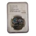 2017 South Africa Proof Sillver 1oz Colorized Silver Coin Hydroprogne Caspia NGC Graded PF68