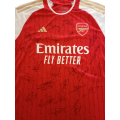 Autographed Football Jersey Arsenal 2023 -2024 Home Jersey Hand Signed By Most First Team Stars