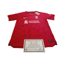 Autographed Football Jersey Liverpool 2023 -2024 Home Jersey Hand Signed By Most First Team Stars