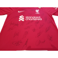 Autographed Football Jersey Liverpool 2023 -2024 Home Jersey Hand Signed By Most First Team Stars