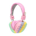 Bluetooth Pop-it Headphones V5.0 Stylish Fidget Pop It Design - Comfortable Headphones -