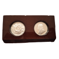 South Africa: Republic Silver Krugerrand Buffalo Privy Twin Set of 2023.  2 Coin Set :Mintage 1000